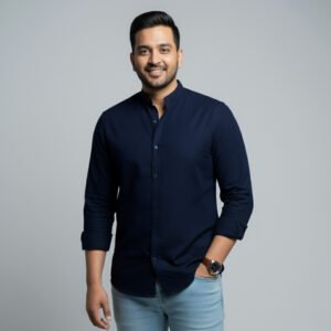 Navy Blue Color (Ban Collar)